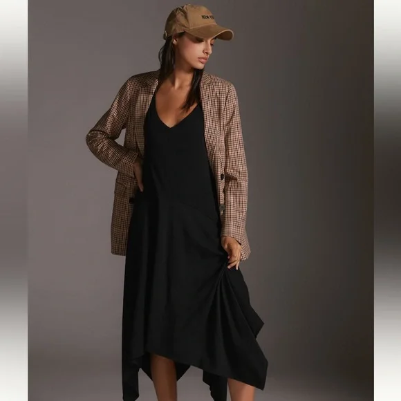 NWT Daily Practice by Anthropologie Knit Flounce Dress S - Picture 2 of 13